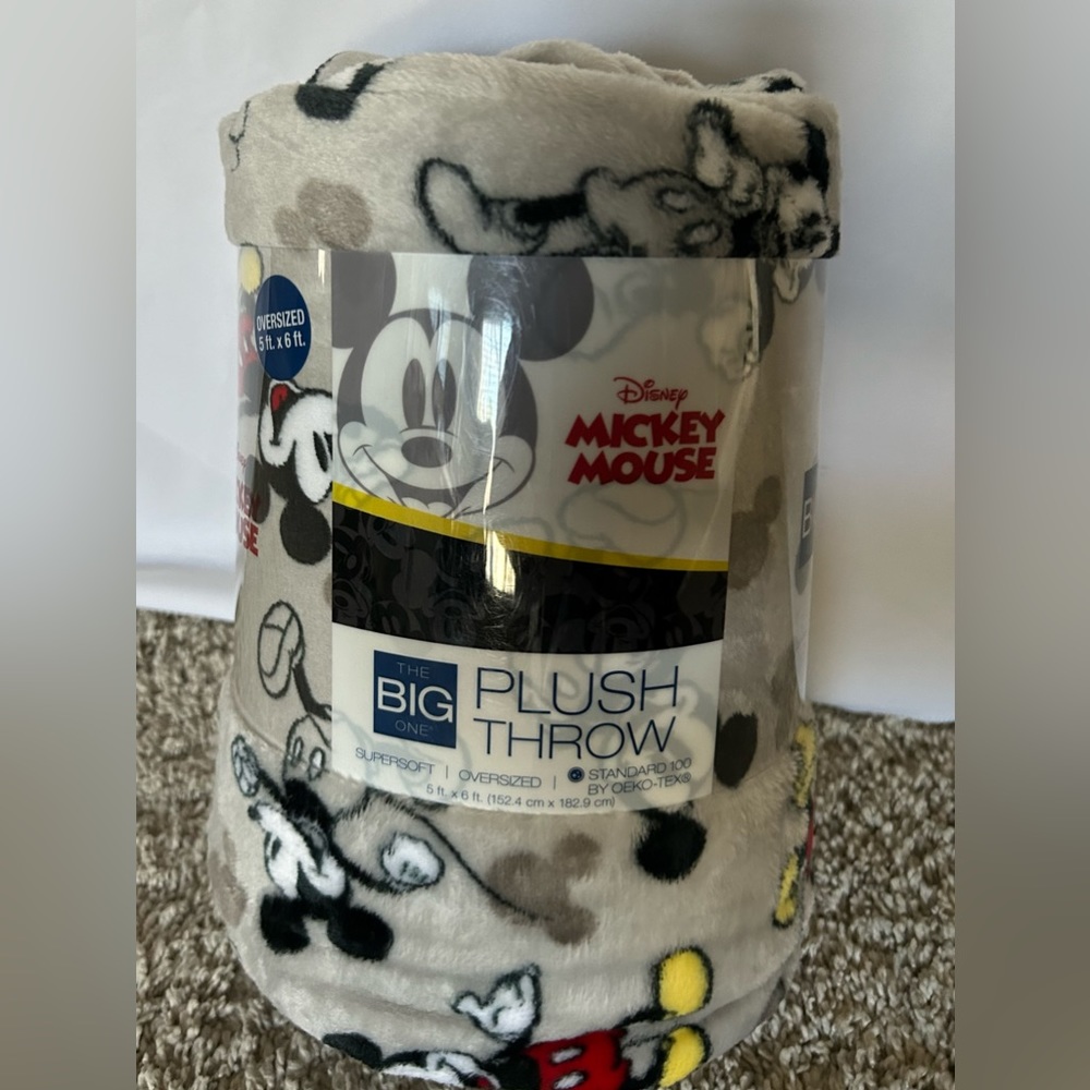Mickey Mouse Throw Blanket - NWT
